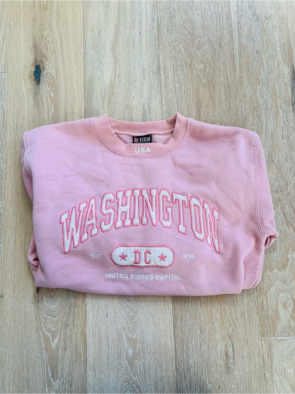 DC Washington Pink Crewneck Sweatshirt